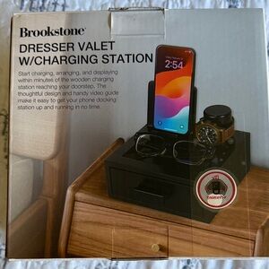 Brookstone Black Charging Valet Station